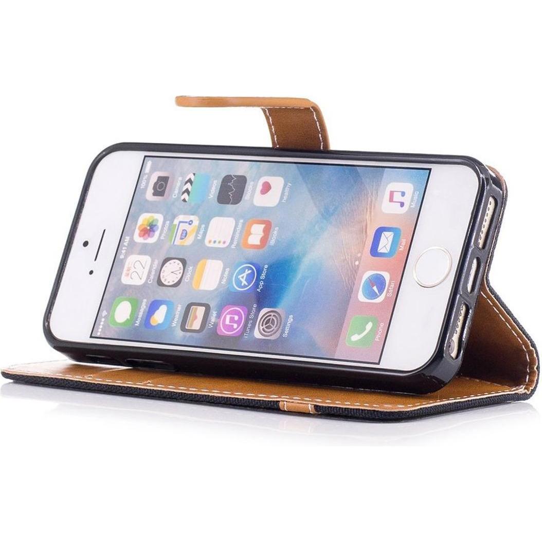 Thumbnail - König Design Hülle Handy Schutz für Apple iPhone 5 / 5s / SE Case Cover Tasche Wallet Etui (Apple iPhone 5), Smartphone ...