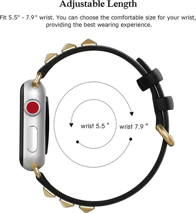 Immagine prodotto PhoneLook Bracciale punk en cuir véritable taille ajustable (Vera pelle)