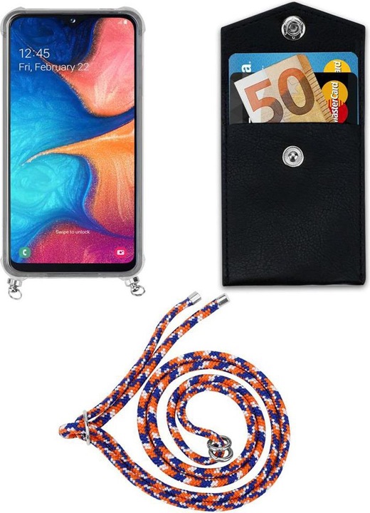 Produktbild Cadorabo TPU Handy Kette SILBER Cover