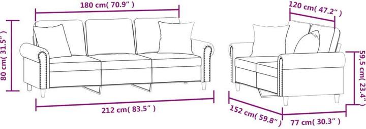 Immagine prodotto vidaXL Set da salotto da giardino da 10 pezzi con cuscini (Set di tappezzerie)