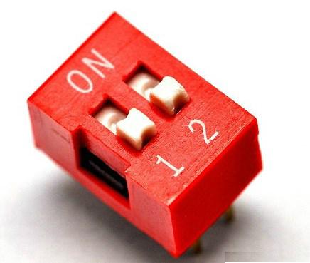 Produktbild OEM DIP-Schalter mit 2 Positionen Rot