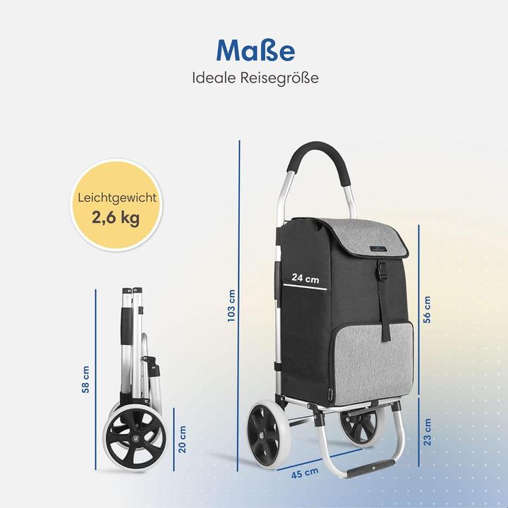 Produktbild Safe Age Einkaufstrolley mit Kühl- und Sackkarren-Funktion