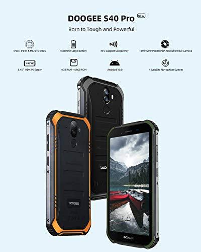 Actual product image Doogee S40 Pro (64 GB, Black, Orange, 5.45", Hybrid Dual SIM, 4G)