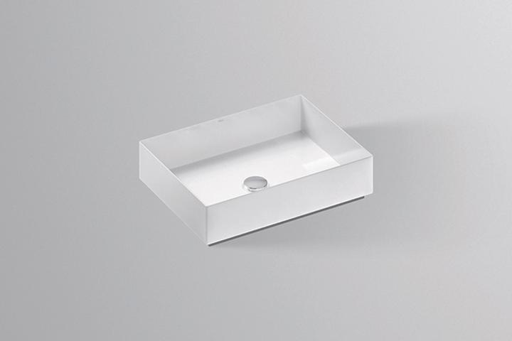 Actual product image Alape top basin AB.ME500, rectangular W: 500mm H: 115mm D: 375mm, 3212000000, white (375 mm, 500 mm)