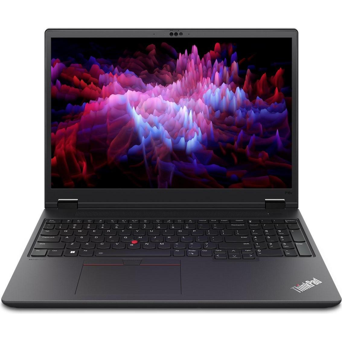 Lenovo ThinkPad P16v Gen 2 (16", Intel Core Ultra 7 155H, 64 GB, 2000 GB, DE), Notebook, Schwarz