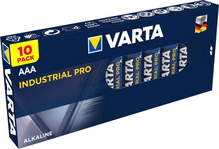 Image du produit Varta alcali industriel (10 pcs, AAA, 1250 mAh)