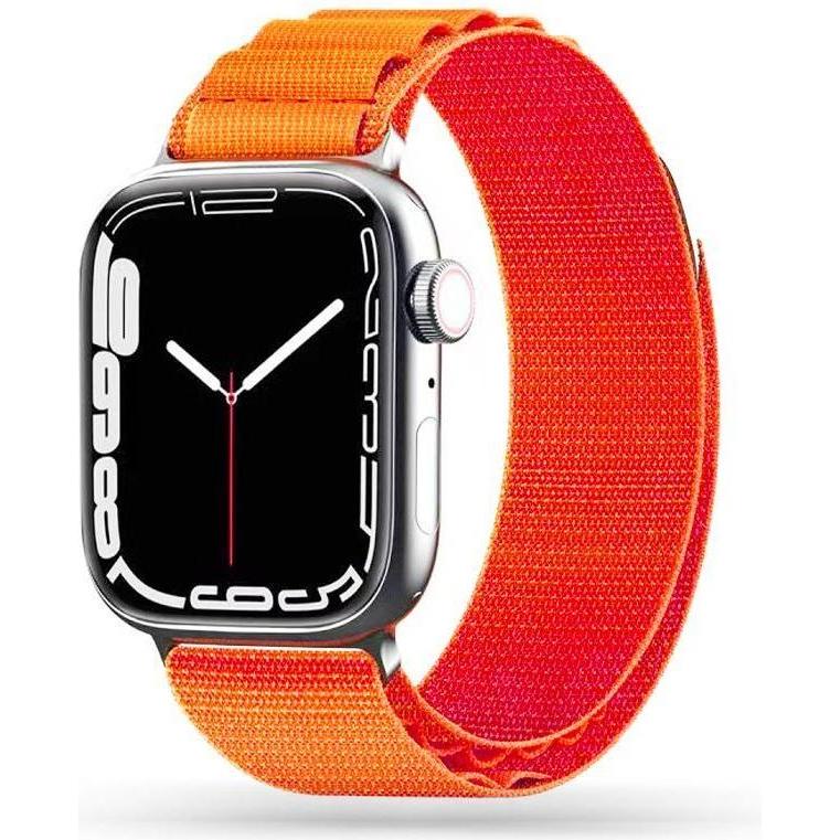 Tech-Protect .pl Nylon Pro Band Smartwatch-Armband für Apple Watch 4 (Nylon), Uhrenarmband, Orange