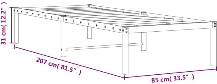 Image du produit vidaXL Bettgestell (80 x 200 cm)