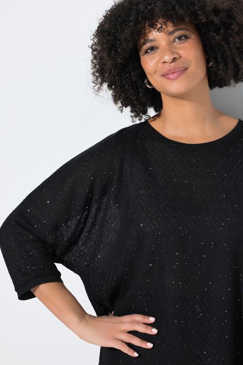 Produktbild Angel of Style Pullover, Loose Fit, Lochstrick, Fledermaus-halbarm (54, 56)