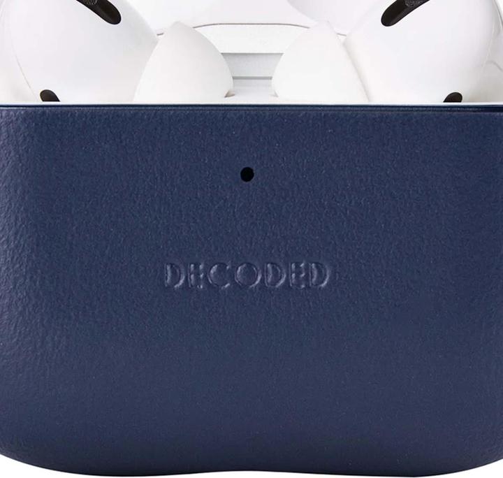 Produktbild Decoded Leather Case Apple Airpods Pro 3 Navy (Kopfhörer Hülle)