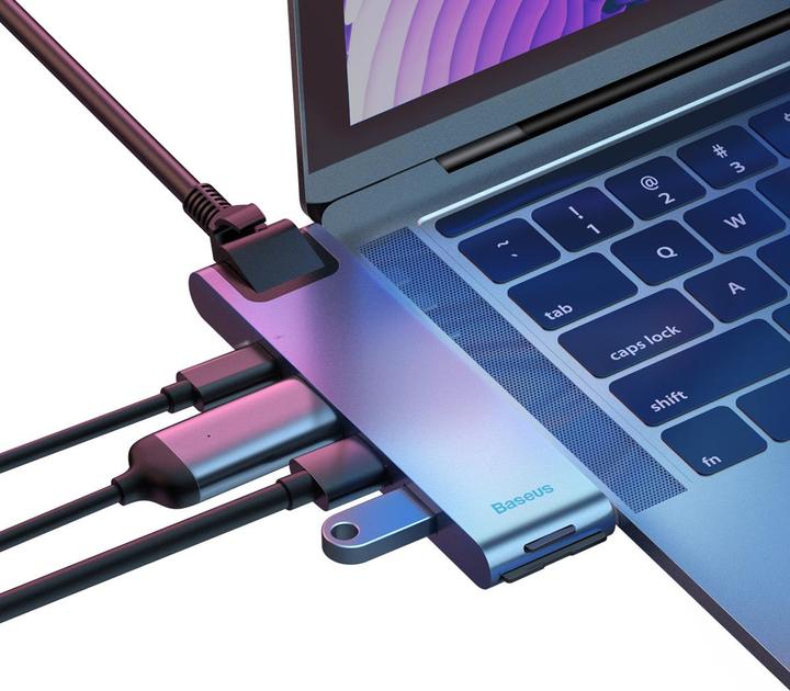 Produktbild Baseus USB Dual-C Hub (USB-C, 7 Ports)