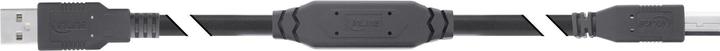 Produktbild InLine USB 2.0 Aktiv-Kabel, USB-A Stecker zu USB-B Stecker, 10m (10 m, USB 2.0)