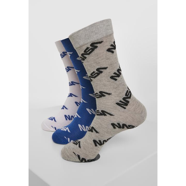 Produktbild Mister Tee NASA Allover Socks 3-Pack (3er Pack, 47 - 50)