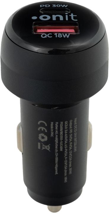 Produktbild Onit Autoladegerät Dual 48 W PD, Stromanschluss Seite A