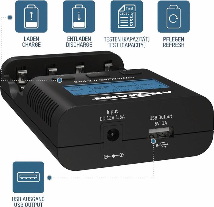 Produktbild Ansmann Powerline 4.2 Pro (1 Stk., AAA, AA, Ladegerät ohne Akku)