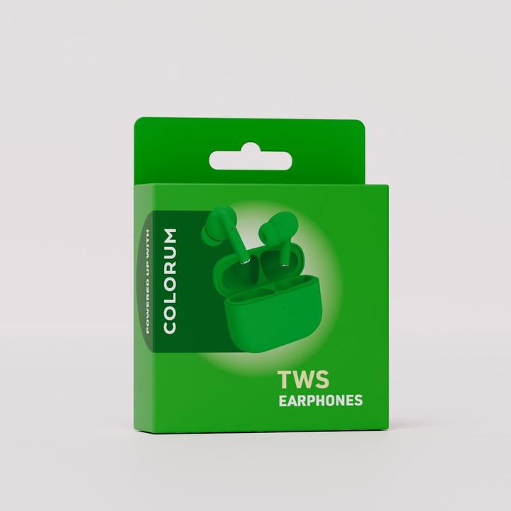 Produktbild Forever COLORUM TWS Bluetooth Kopfhörer CTWS-04 xGreen (Passive Geräuschunterdrückung, 5 h, Kabellos)