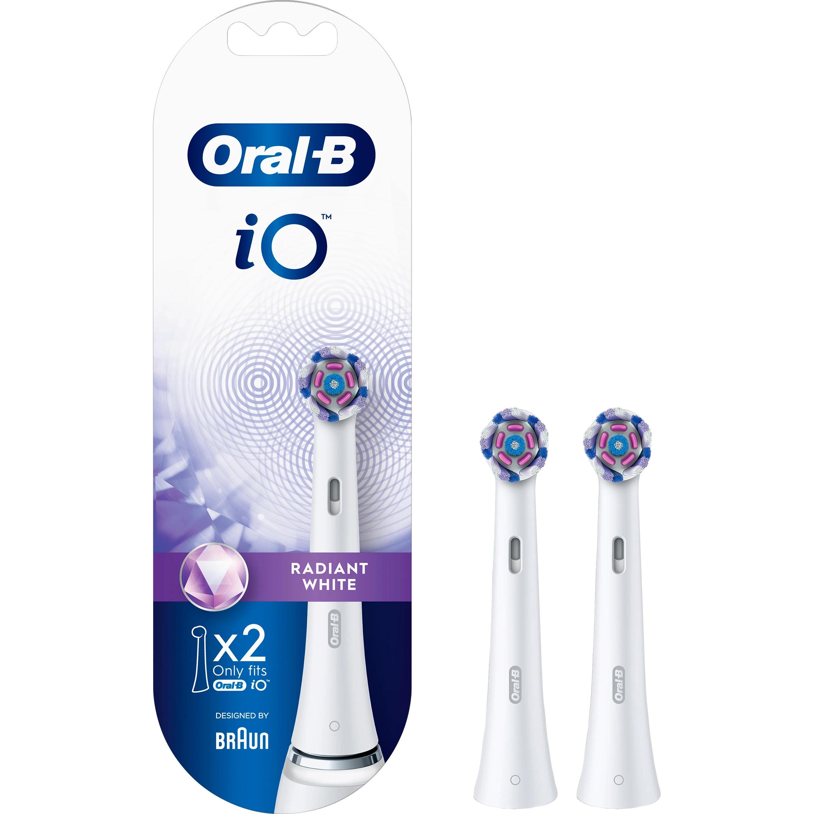 Oral-B, Testine per spazzolino, iO Bianco Radioso (2 x)