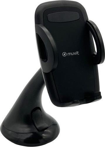 Produktbild Muvit Support Voiture 2en1 Grille / Pare-Brise / Tableau De Bord En Plastique Recycle Pour Mobiles 92mm Ma