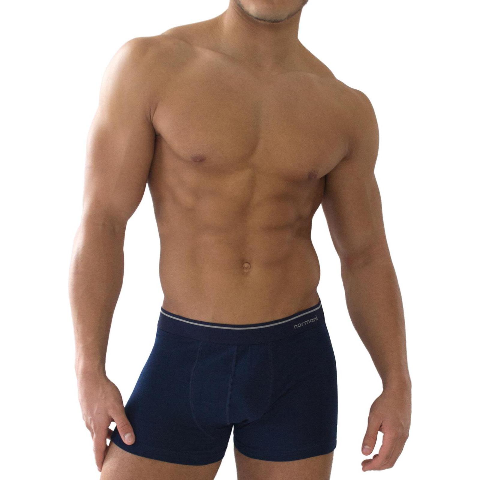 Normani, Herren, Unterhosen, 6 Stück Retro Boxershorts aus Baumwolle, Blau, (3XL, 6er Pack)