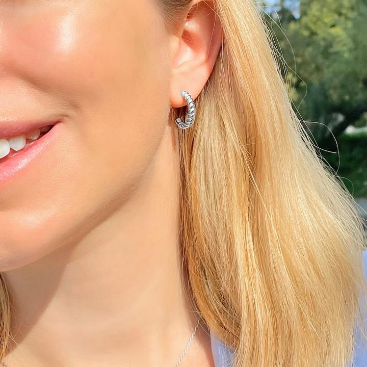 Immagine prodotto Candy Creoli Twist, Argento 925 (Argento 925)