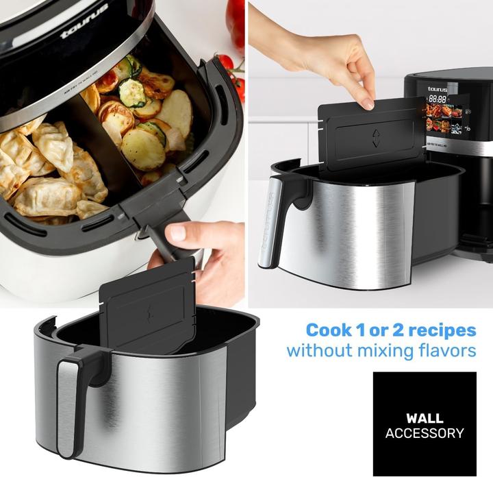 Immagine prodotto Taurus Digitaler Heissluftfritteuse mit 8 Programmen, HD-Display und Wandhalterung