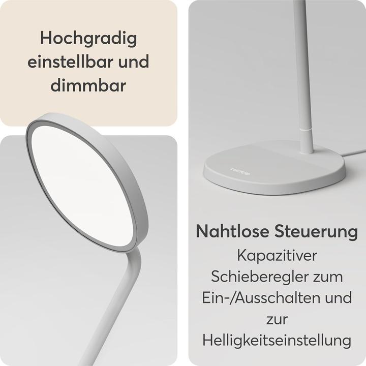 Image du produit Lumie 10000 Lux 15cm Task gris Luminothérapie Bureau (10000 lx)
