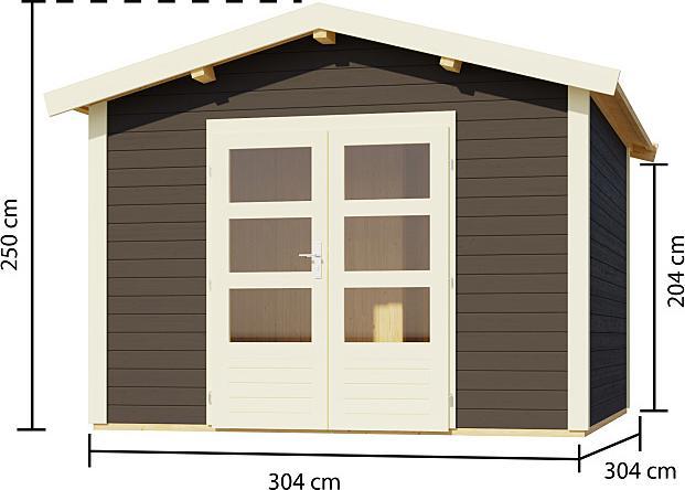 Actual product image Karibu 28 mm sauna door set Svenson