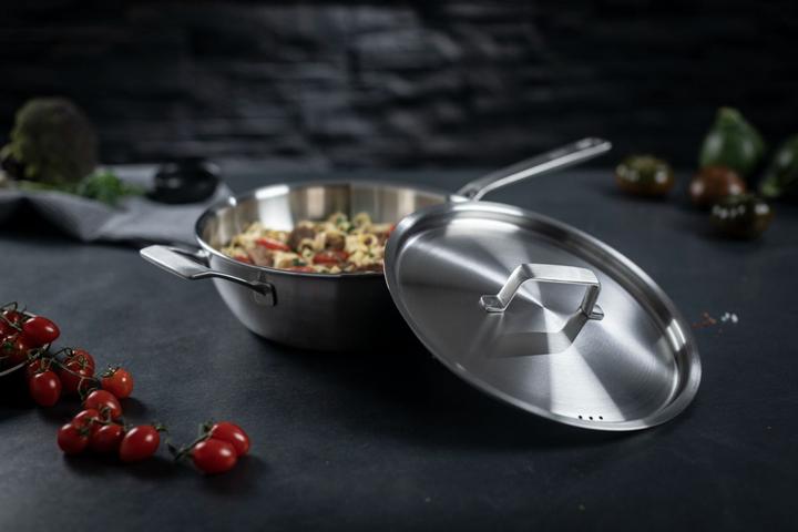 Image du produit Kuhn Rikon CULINARY FIVEPLY Sauteuse sans revêtement Ø 24 cm (24 cm, Poêle à frire, Aluminium)
