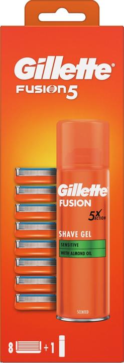 Gillette Fusion Ersatzkopf - Rasiergel (8 x)