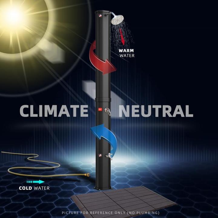 Actual product image CCLife Solardusche mit Handbrause und Kunststoffboden
