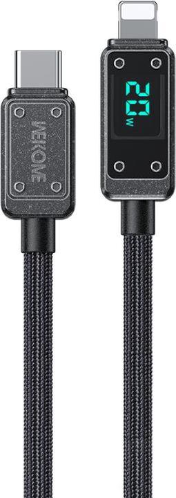 Wekome WDC-08 Vanguard-Serie – USB-C-zu-Lightning-Schnelllade-PD-Verbindungskabel 20 W 1 m (trüb) (1 m, 20 W)