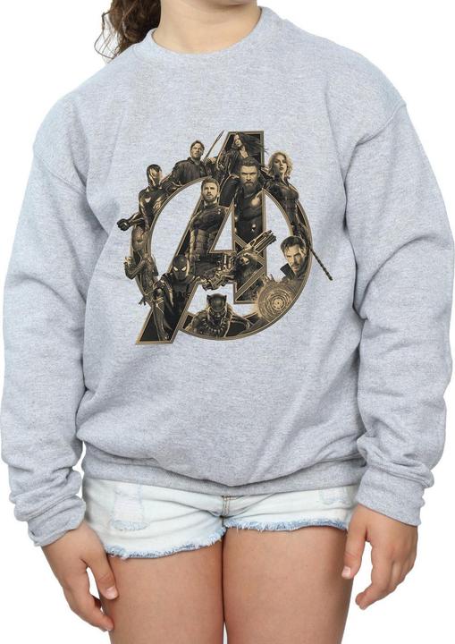 Produktbild Avengers Infinity War Logo Sweatshirt Mädchen (128)