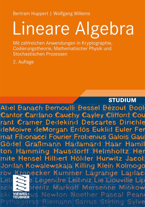 Produktbild Lineare Algebra (Deutsch, Bertram Huppert, Wolfgang Willems, 2010)