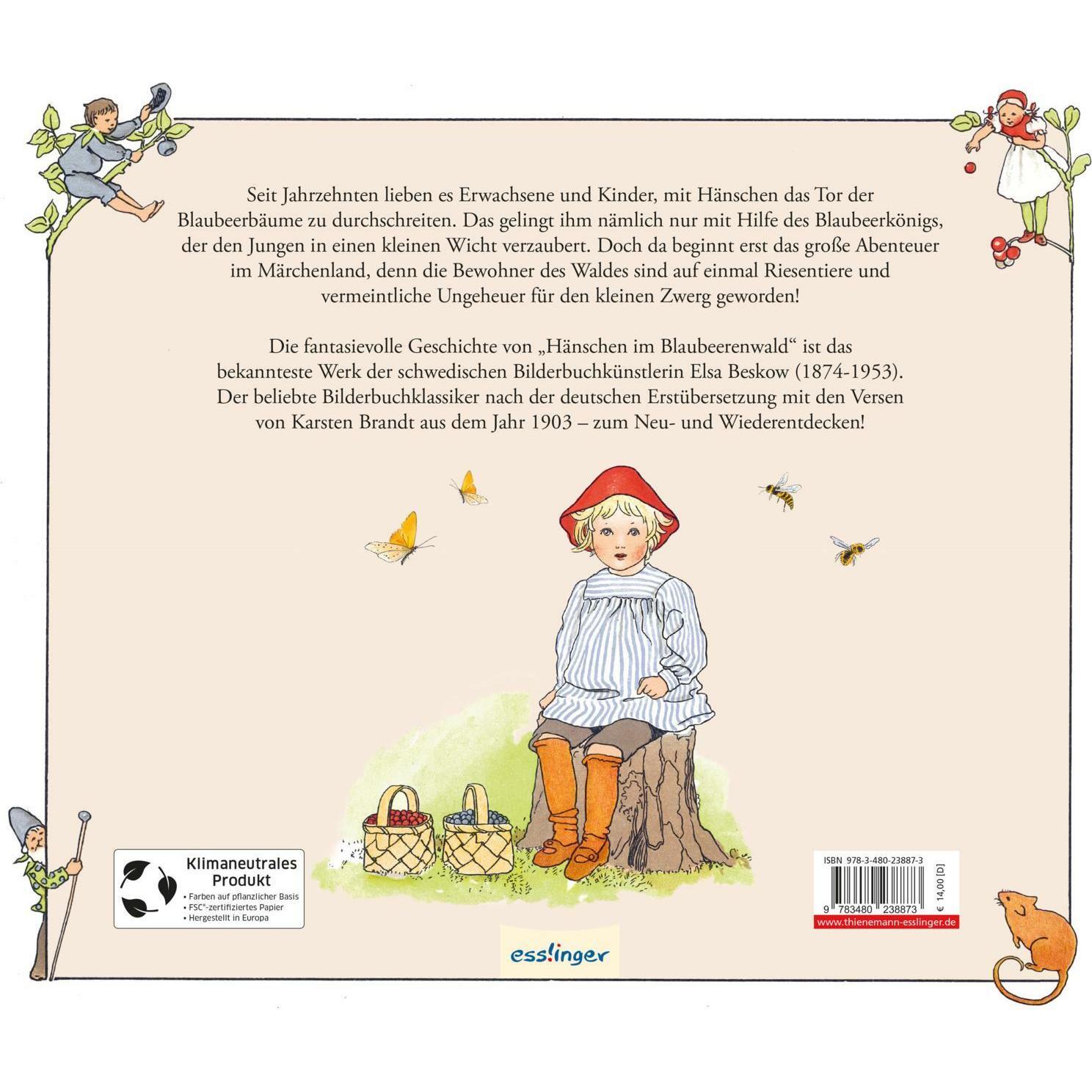 Thumbnail - Hänschen im Blaubeerenwald, Kinderbücher von Elsa Beskow