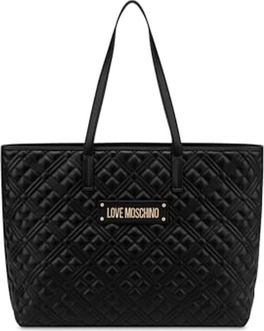 Love Moschino Geborduerte PU Einkaufstasche