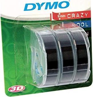 Produktbild Dymo Prägeband 3D (0.90 cm, Schwarz)
