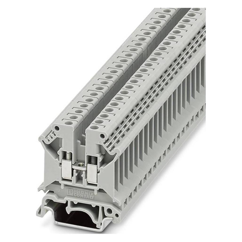 Phoenix Contact PHOE Durchgangsklemme, Elektronikkabel + Stecker, Grau