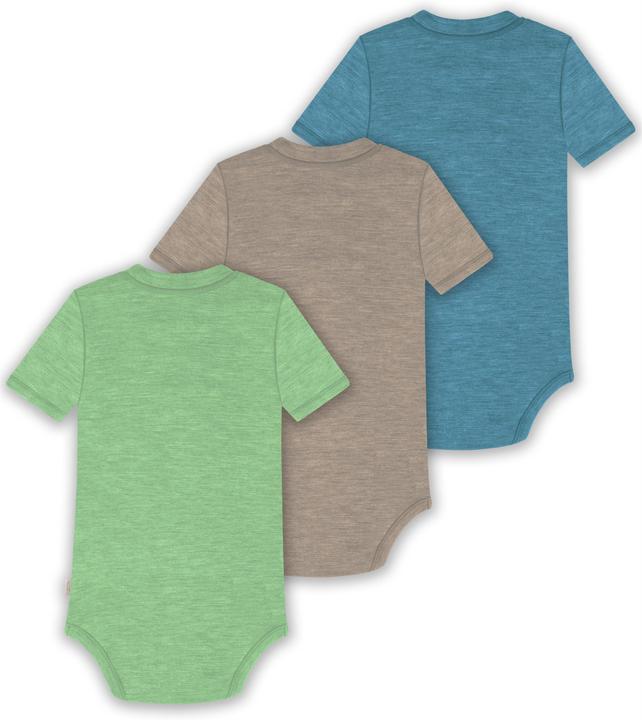 Produktbild Normani 3er Set Baby Merino Kurzarmbody „Tihoi" - 9323 (80)