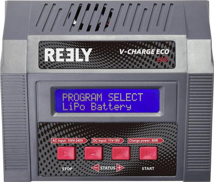 Produktbild Reely V-Charger ECO 80 Modellbau-Multifunktionsladegerät 100 V, 240 V, 12 V 10 A
