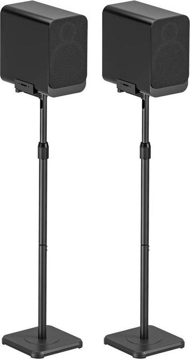Immagine prodotto myWall Supporto per altoparlanti (1 coppia, Cavalletto, Inclinabile, Regolabile in altezza, Rotante)