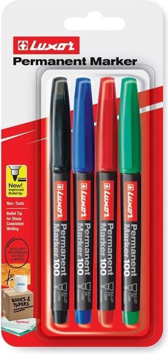 Produktbild Luxor MINI MARKERS SET 4 PCS 3410/4C (4x)