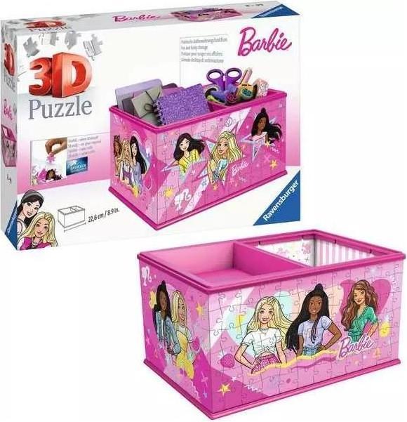 Produktbild Ravensburger 3D Puzzle 11584 - Aufbewahrungsbox Barbie - Praktischer Organizer für Barbie Fans - (216 Teile)