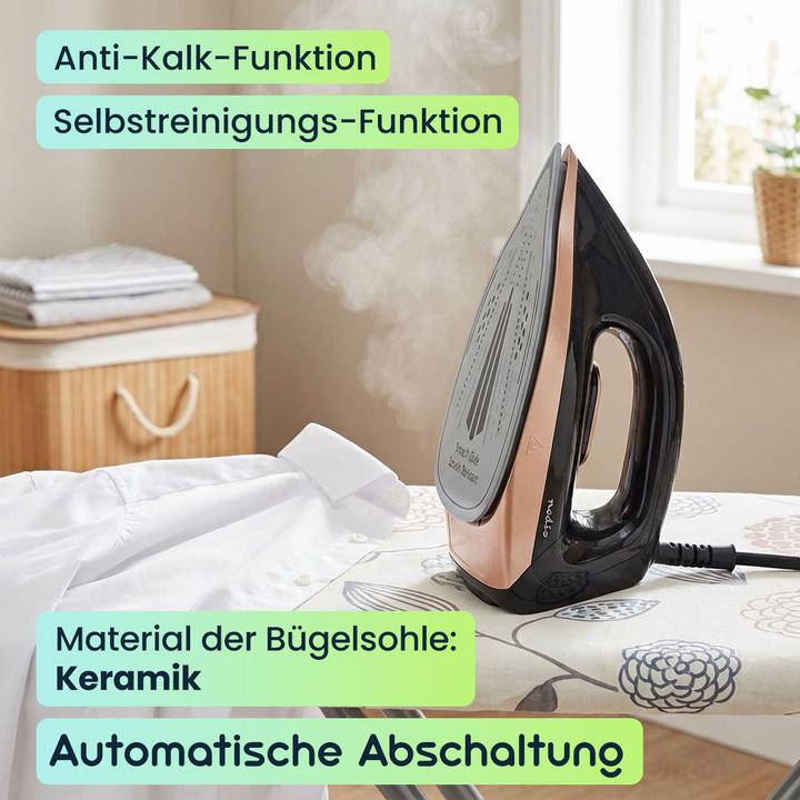 Productafbeelding Nedis Dampfgenerator | 2400 W | 40 g/m | Dampf Schuss | Keramisch | 1.50 l | 7 Bar (2400 W, 40 g/min)