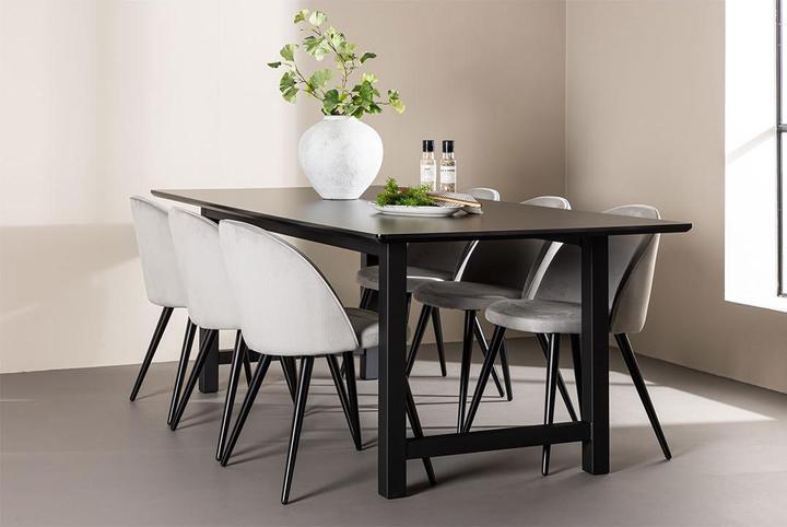 Produktbild Ebuy24 Essgruppe Oslo schwarz (MDF)