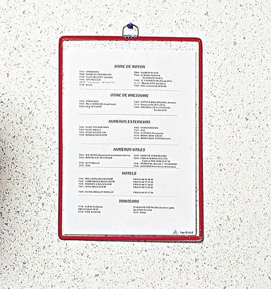 Image du produit Tarifold Panneau à facettes, DIN A4 vertical, assorti