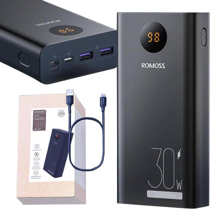 Actual product image Romoss PEA30 (30000 mAh, 30 W, 111 Wh)