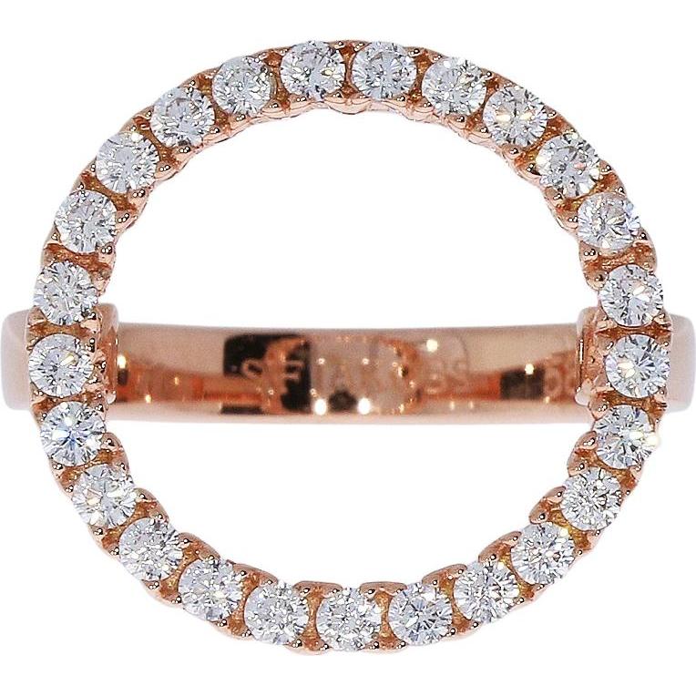 Thumbnail - Sif Jakobs, Ring, Ring mit Zirkonia rosèvergoldet R3120-cz-RG, (56, 925 Silber)