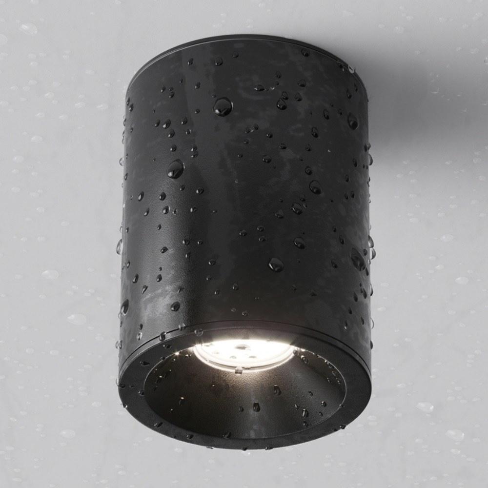 Thumbnail - Maytoni, Wandleuchte + Deckenleuchte, Zoom Deckenleuchte, Deckenlampe GU10 ø8,5cm Schwarz IP65 (GU10)