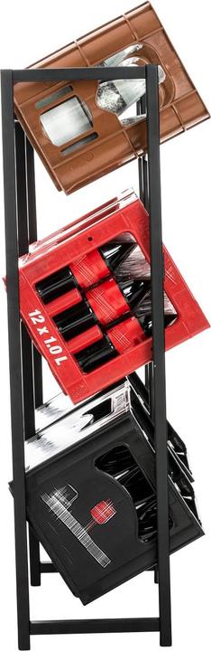 Actual product image CLP 6 drink crate stand Lennert, black