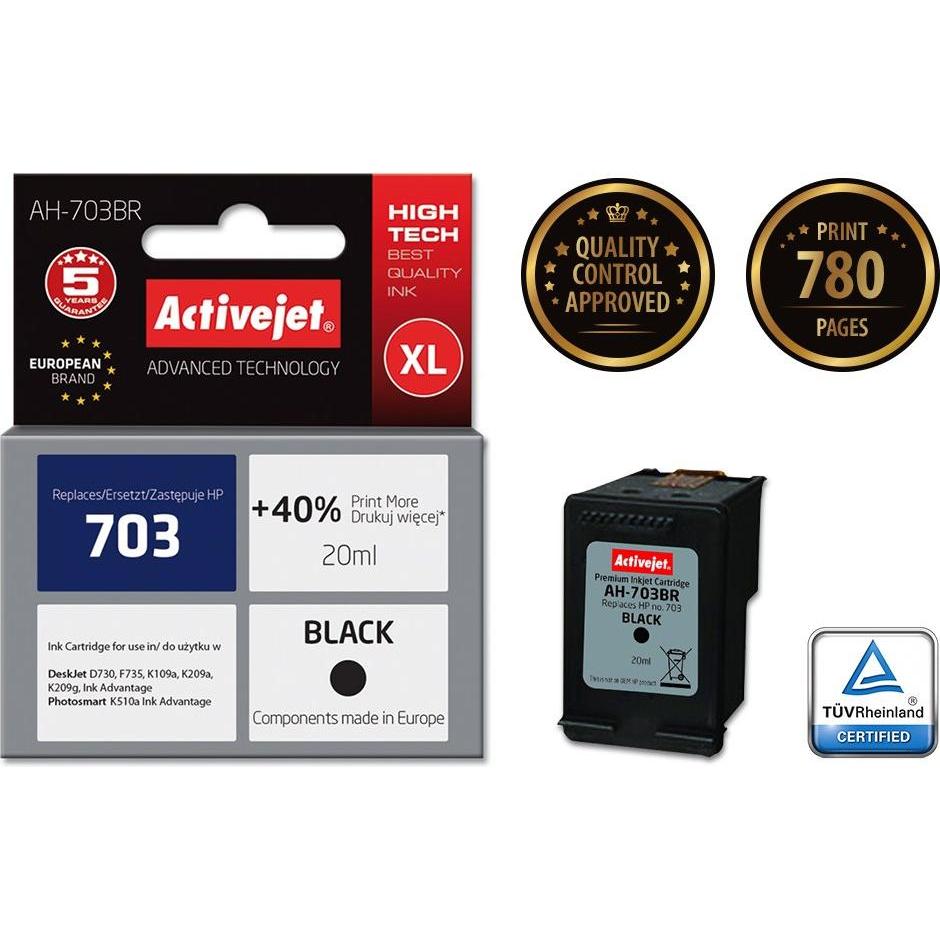 Thumbnail - Activejet, Druckerpatrone, AH-C87 Premium version - 20 ml - mit hoher Kapazität (BK)